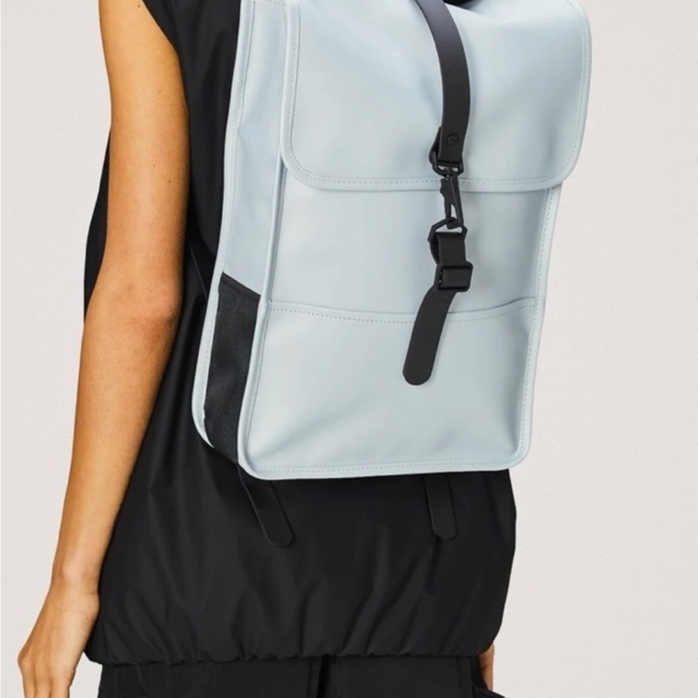 Rains Sky blue waterproof backpack